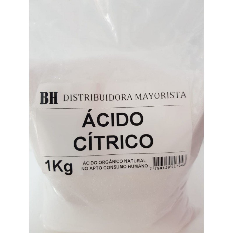 Acido Citrico (Bolsa 1 kg) - Max E. Jiménez, S.A.
